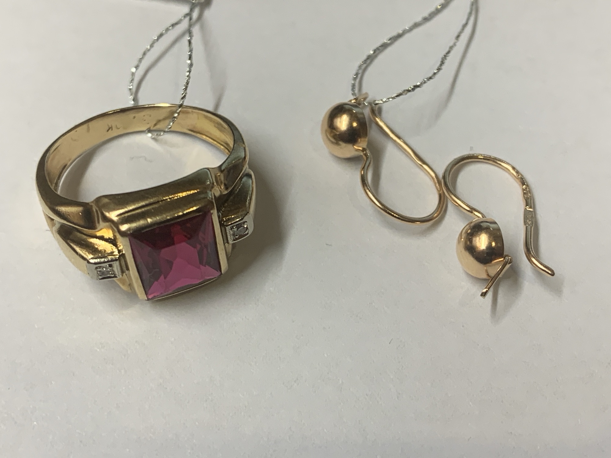 Mix złota sygnet i kolczyki 152/25/L SB